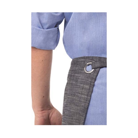 NWT Chef Apron CHEFWORKS Urban Collection Bistro Steel Black GREAT guy Gift - Picture 3 of 7